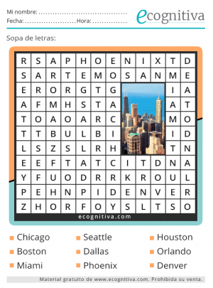 imprimir sopa de letras de ciudades