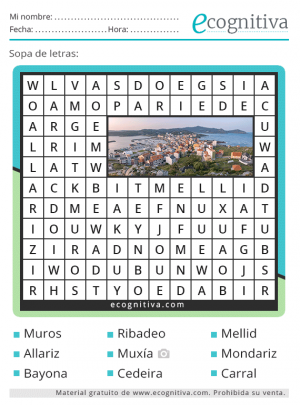 pueblos de galicia sopa de letras