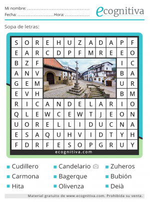 sopa de letras octubre 2022