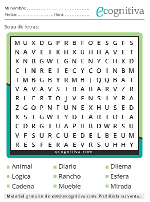 sopa letras gratis enero 24