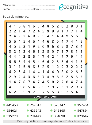 sopa de numeros enero 24